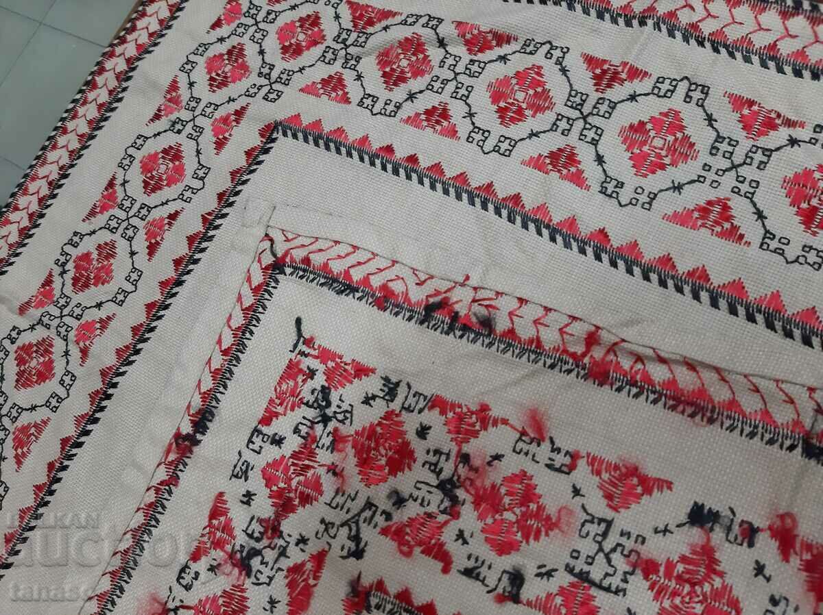 Old hand-embroidered plaid tablecloth(15.4) - 6 Old hand-embroidered plaid tablecloth(15.4) - 6