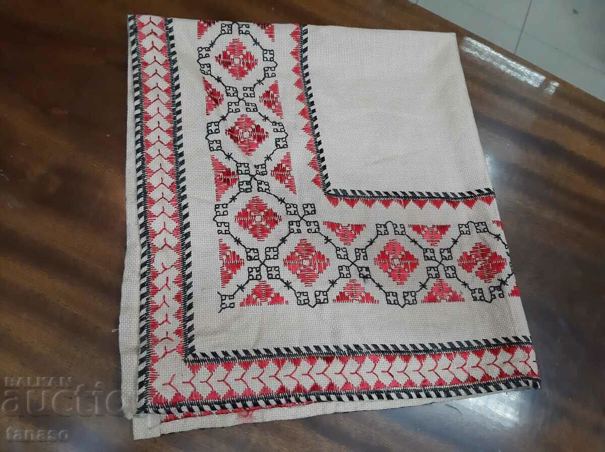 Old hand-embroidered plaid tablecloth(15.4) - 7 Old hand-embroidered plaid tablecloth(15.4) - 7