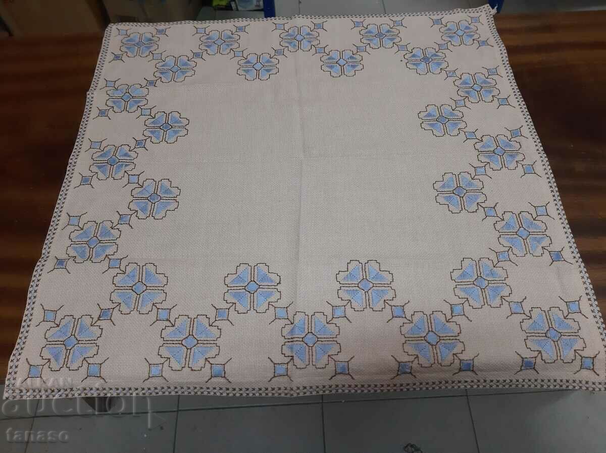 Old hand-embroidered plaid tablecloth(15.4) with price € 13.00 | 25.43 BGN Old hand-embroidered plaid tablecloth(15.4) with price € 13.00 | 25.43 BGN