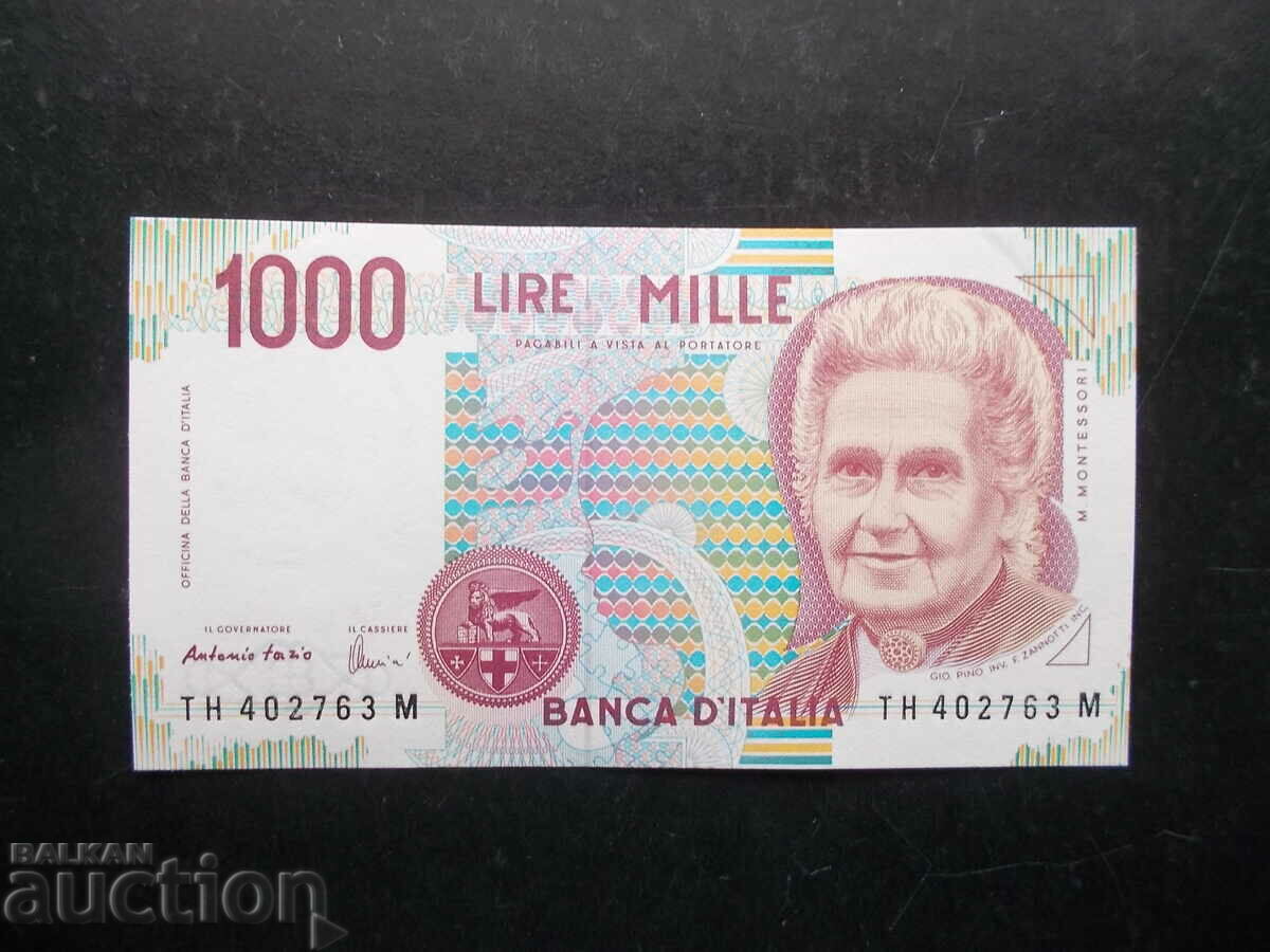 ITALY, 1000 Lire, 1990, UNC