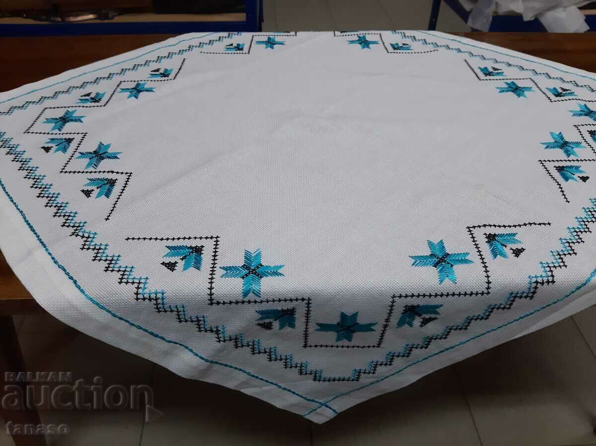Old hand-embroidered plaid tablecloth(15.4) with price 35.00 BGN | € 17.90 Old hand-embroidered plaid tablecloth(15.4) with price 35.00 BGN | € 17.90