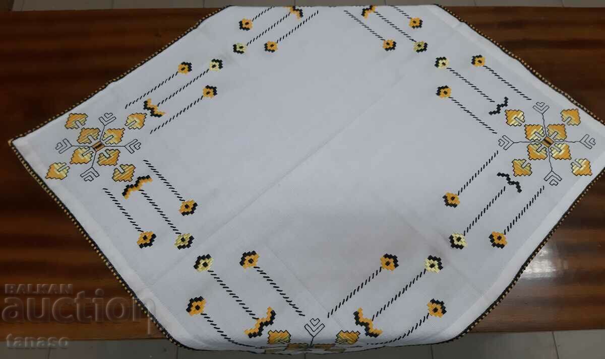 Old hand-embroidered plaid tablecloth(15.4) with price 35.00 BGN | € 17.90
