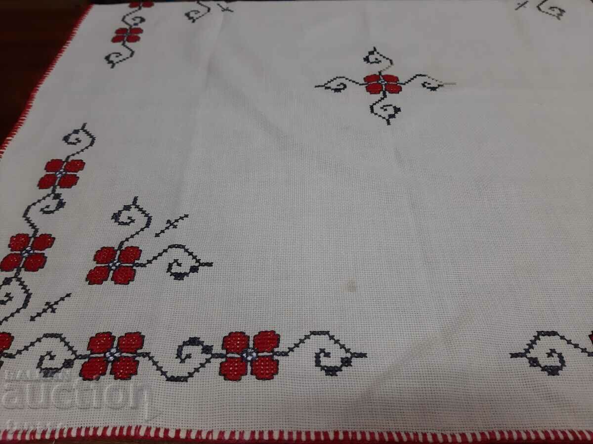 Old hand-embroidered plaid tablecloth(15.4) - 6 Old hand-embroidered plaid tablecloth(15.4) - 6