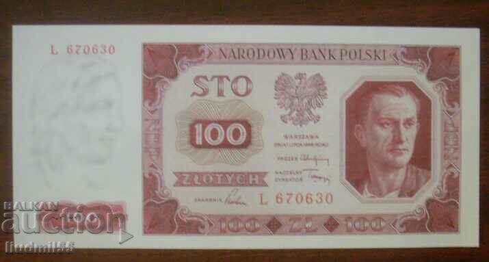 POLAND 100 ZLOTS 1948 - REPRODUCTION