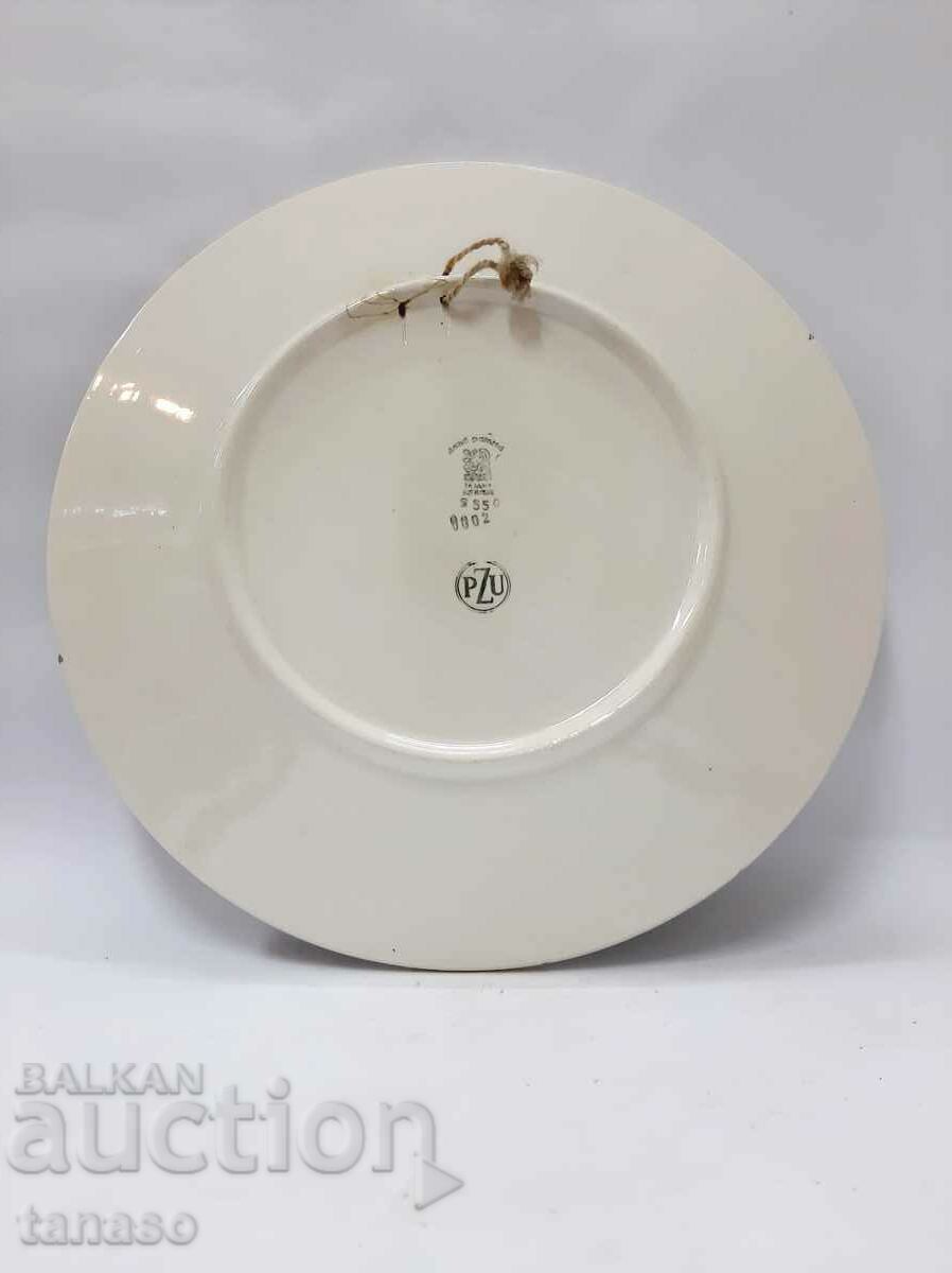 Licitație Placă mare de perete din ceramică pictată manual (6,2)