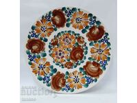 Μεγάλη κεραμική πλάκα τοίχου ζωγραφισμένη στο χέρι (6.2)