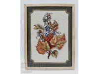 German embroidered picture, tapestry, autumn(3.5)