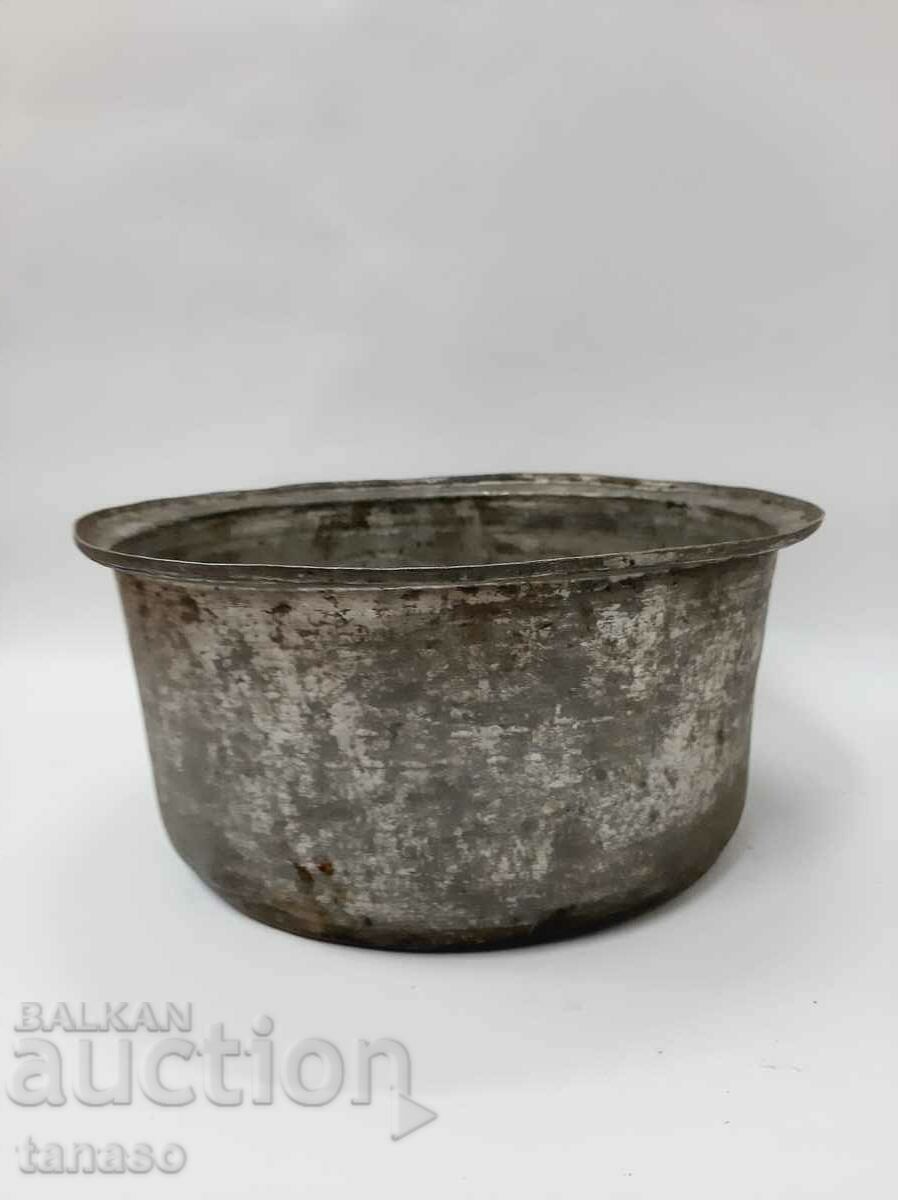 Auction Old tinned copper pot(4.3) Auction Old tinned copper pot(4.3)