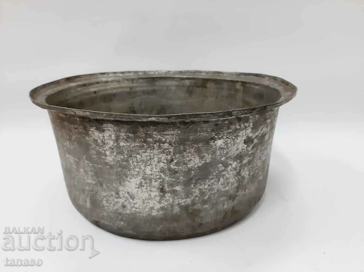 Old tinned copper pot(4.3) - 5 Old tinned copper pot(4.3) - 5