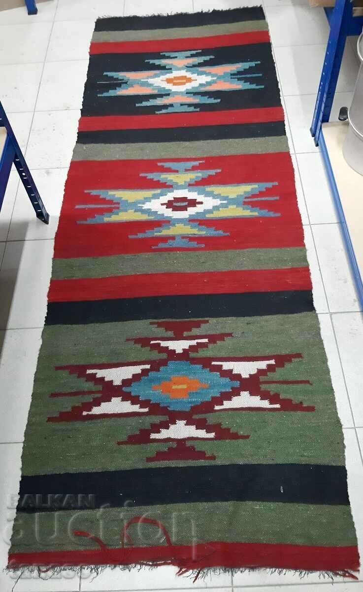 Old woolen woven rug(1.1) - 5