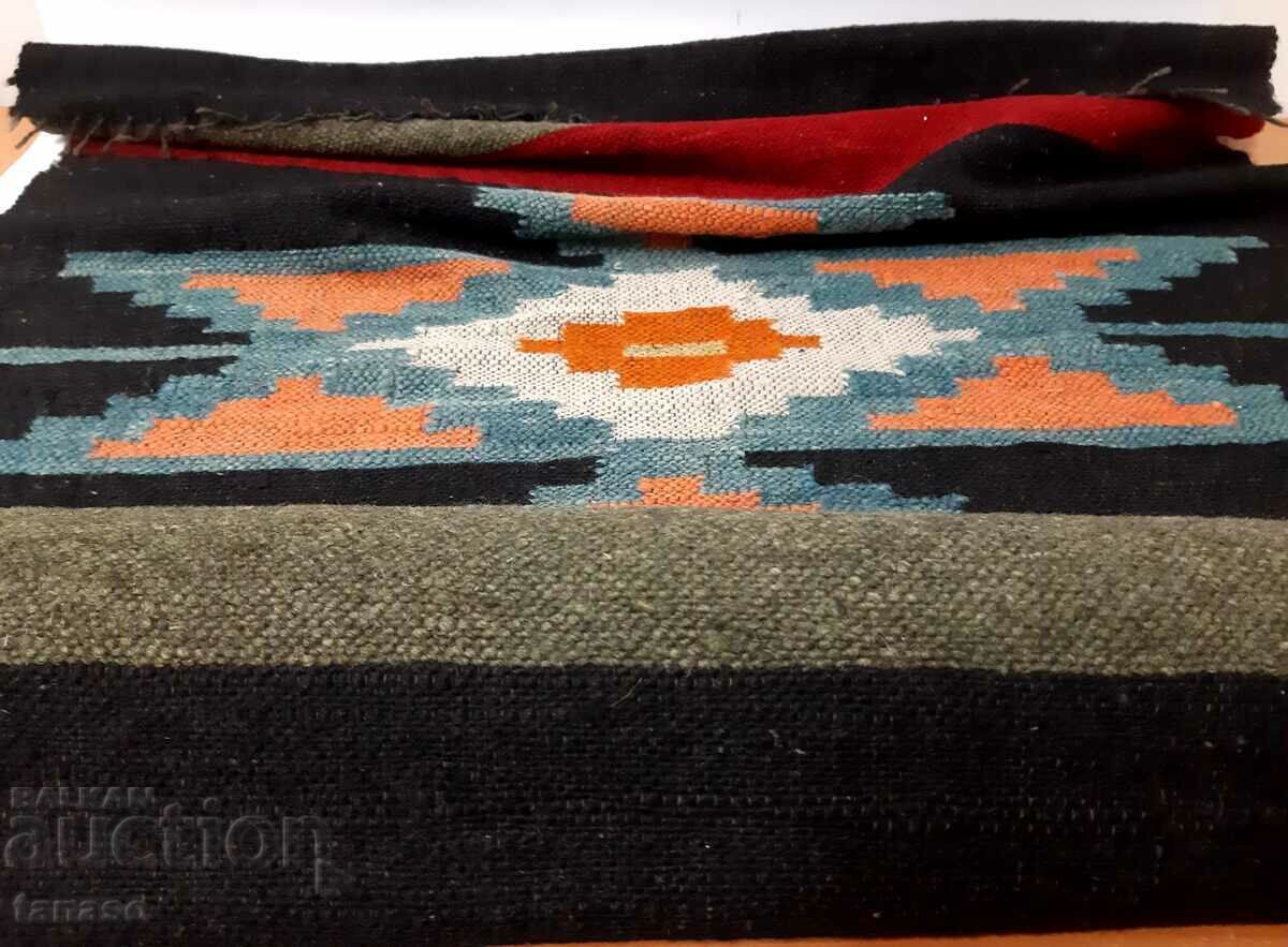 Old woolen woven rug(1.1) - 7