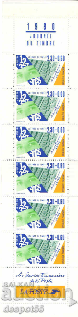 1990. Γαλλία. Ημέρα γραμματοσήμων. Carnet x6.