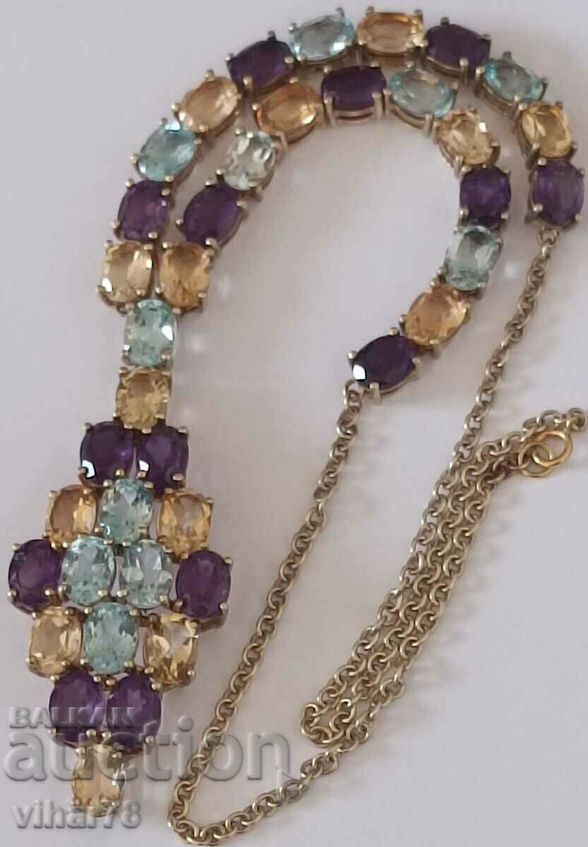 A very beautiful necklace made of 9 carat gold and silver with price 1599.99 BGN | € 818.06 A very beautiful necklace made of 9 carat gold and silver with price 1599.99 BGN | € 818.06