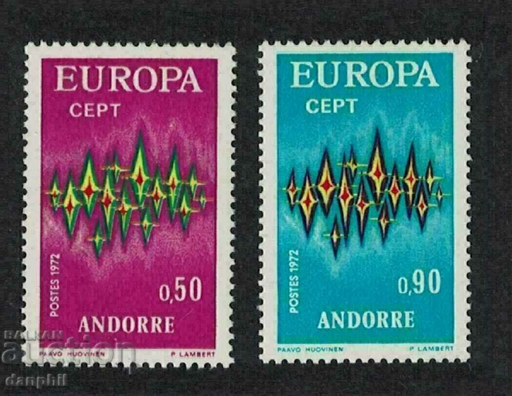 Ανδόρα Φρ. 1972 Ευρώπη CEPT (**) καθαρό, χωρίς σφραγίδα