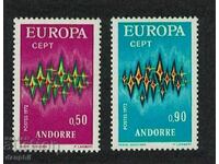 Андора Фр. 1972 Eвропа CEПT (**) чиста, неклеймована