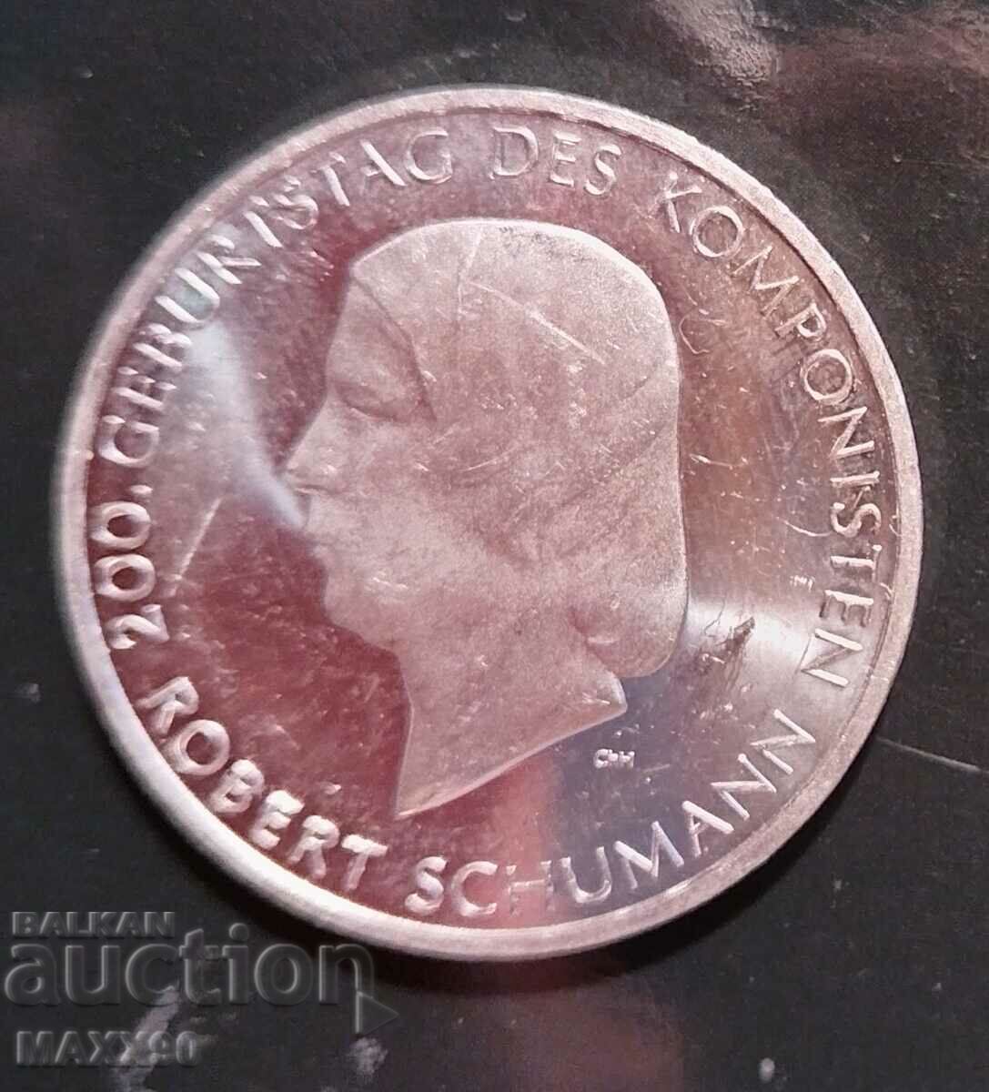 10 евро сребро Германия Роберт Шуман