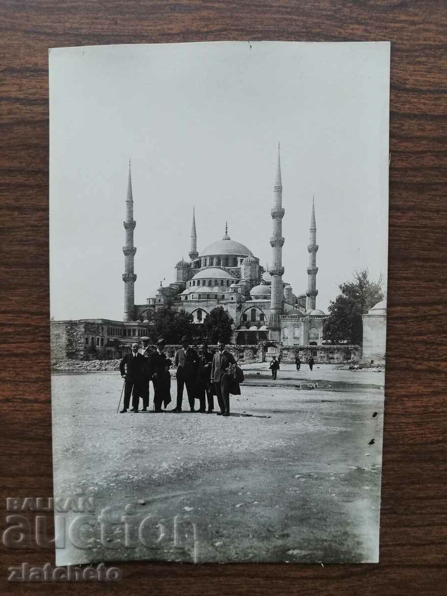 Fotografie veche Regatul Bulgariei - Moscheea Sultan Ahmet.Tsarigrad