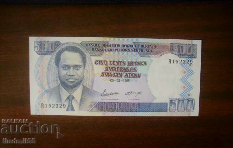 500 francs Burundi 1995 UNC