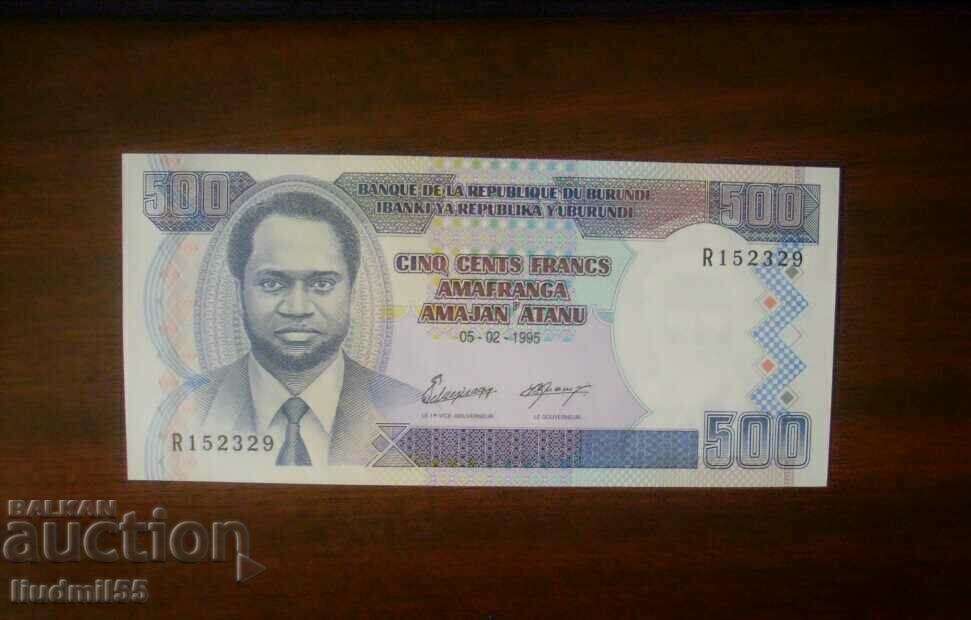 500 φράγκα Μπουρούντι 1995 UNC