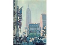 Old postcard - stereo - New York, Fifth Avenue