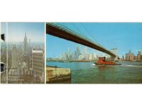 Old card - carnetka - New York - 11 views