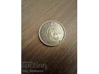 1 франк 1944 Швейцария сребро