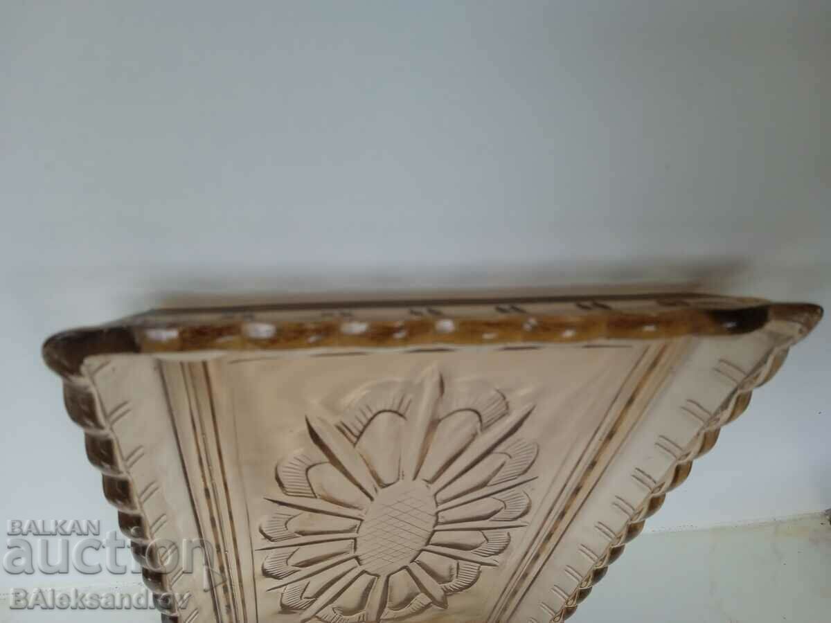 Rectangular plate, colored glass tray - 6 Rectangular plate, colored glass tray - 6