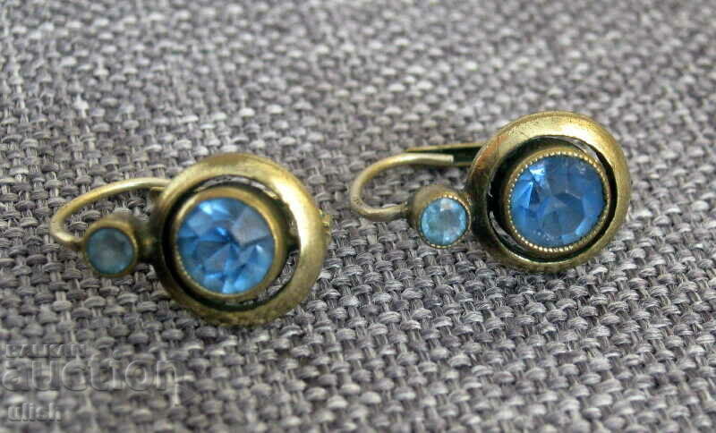 Old antique earrings earrings sapphires