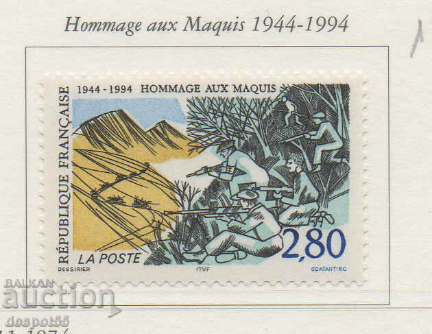 1994. Франция. 50-та годишнина от съпротивата на макиите.