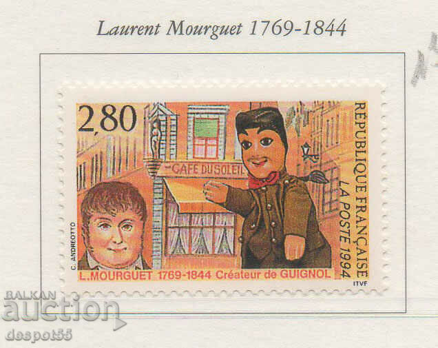 1994. France. 150 years since the death of Laurent Mourget.