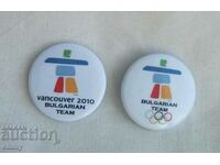 Olympiad badge, Olympic Games Vancouver 2010, Canada-2 pcs
