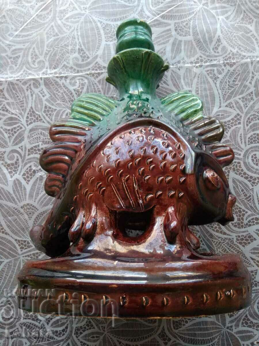 Large ceramic candlestick with price 9.00 BGN | € 4.60 Large ceramic candlestick with price 9.00 BGN | € 4.60