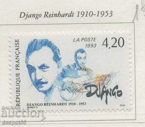 1993. Франция. 40 г. от смъртта на Джанго Райнхард.