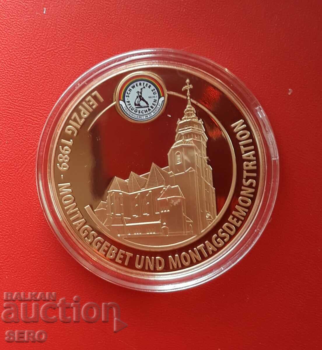 Germany-GDR-medal-Leipzig 1989