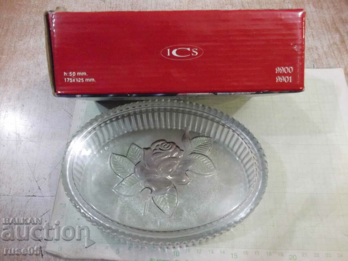 Glass box for jewelry, candies and others, new with price 5.00 BGN | € 2.56