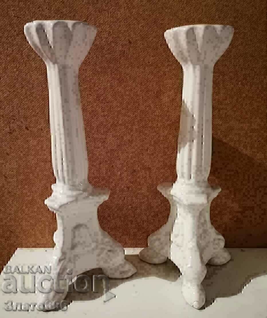 Παλιά πορσελάνινα κηροπήγια με τιμή 30.00 BGN | € 15.34 Παλιά πορσελάνινα κηροπήγια με τιμή 30.00 BGN | € 15.34