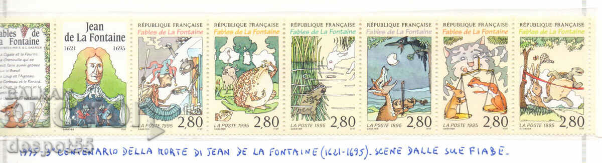 1995. France. Fables by Jean de la Fontaine. Strip.