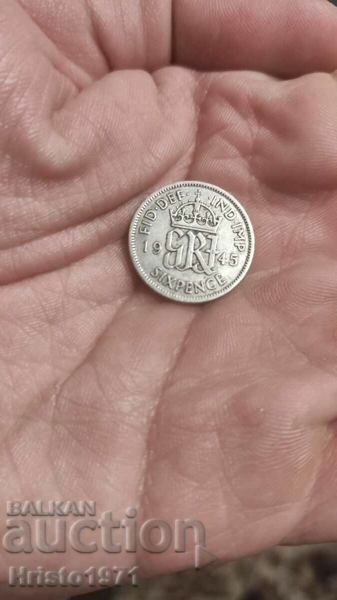 6 pence 1945