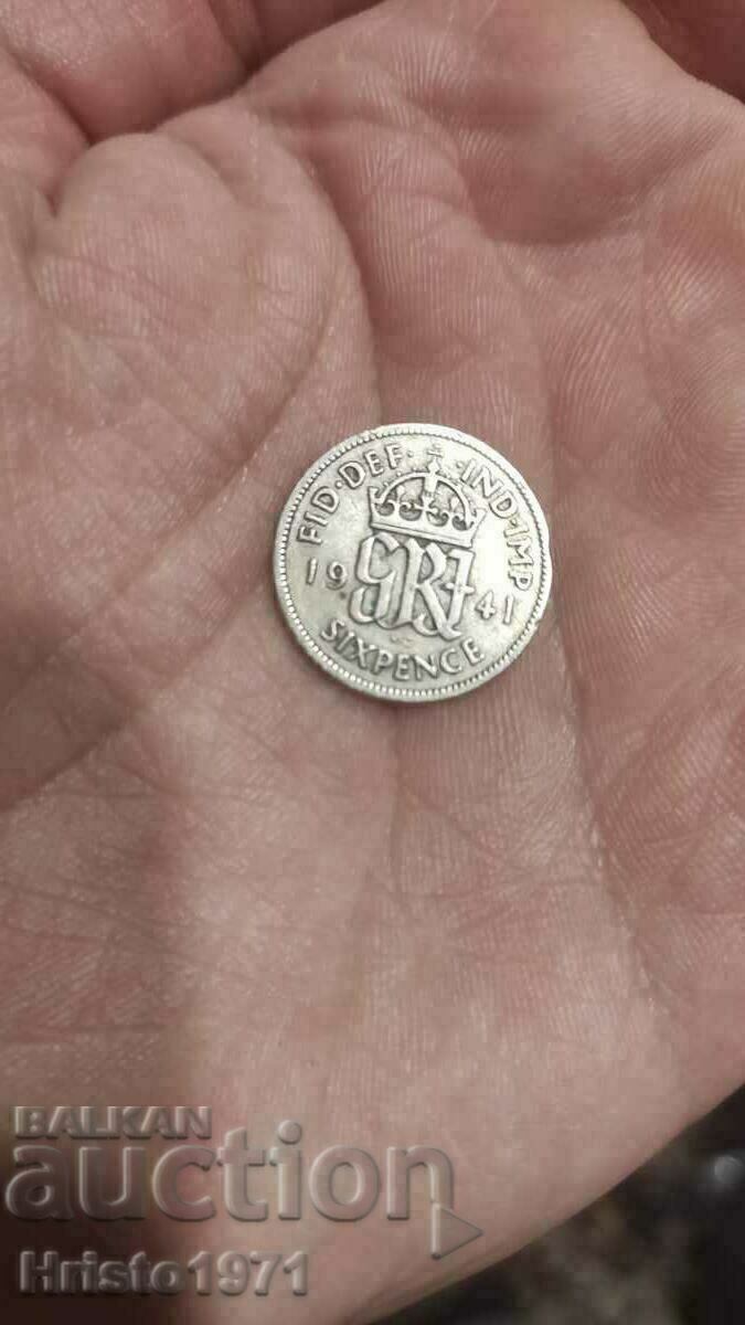 6 pence 1941 with price € 7.00 | 13.69 BGN