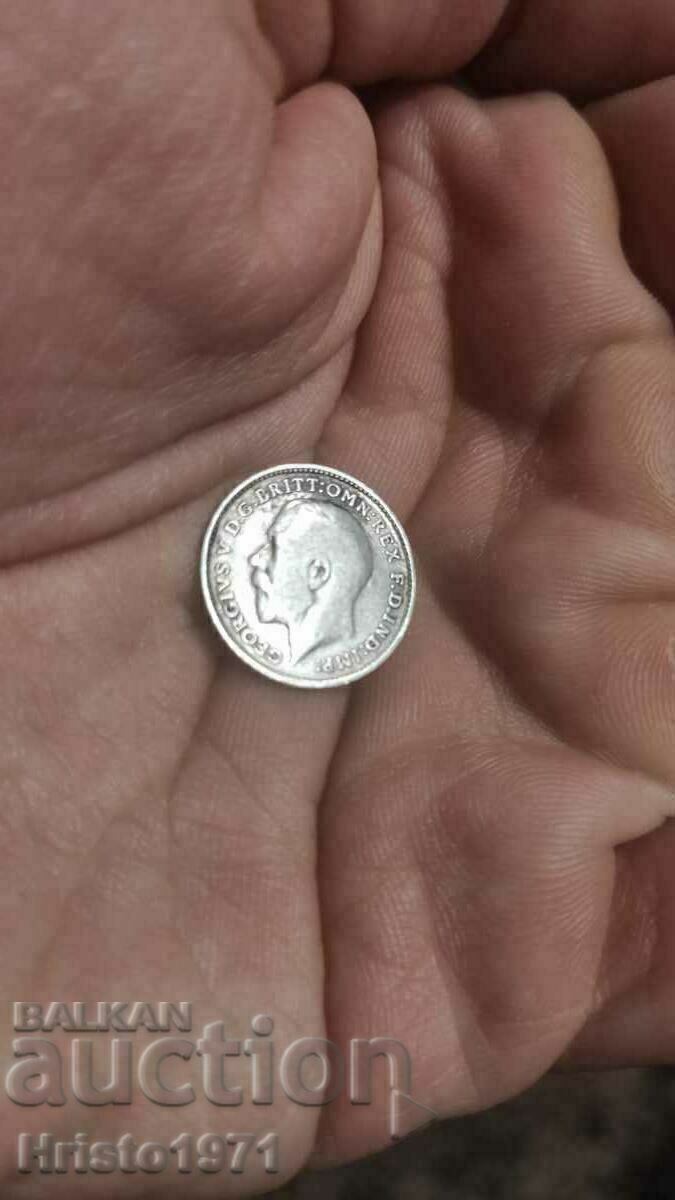 3 pence 1912 with price 12.00 BGN | € 6.14