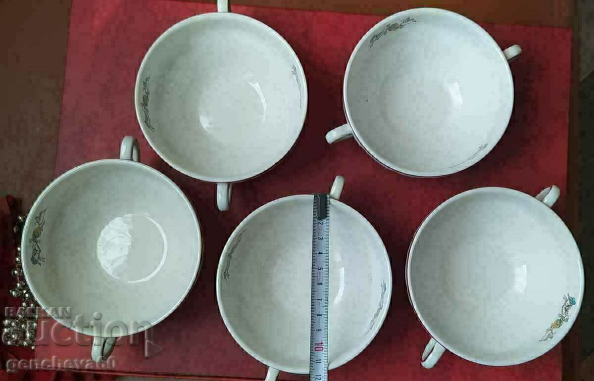 Auction  English soup bowls,,Royal Tudor