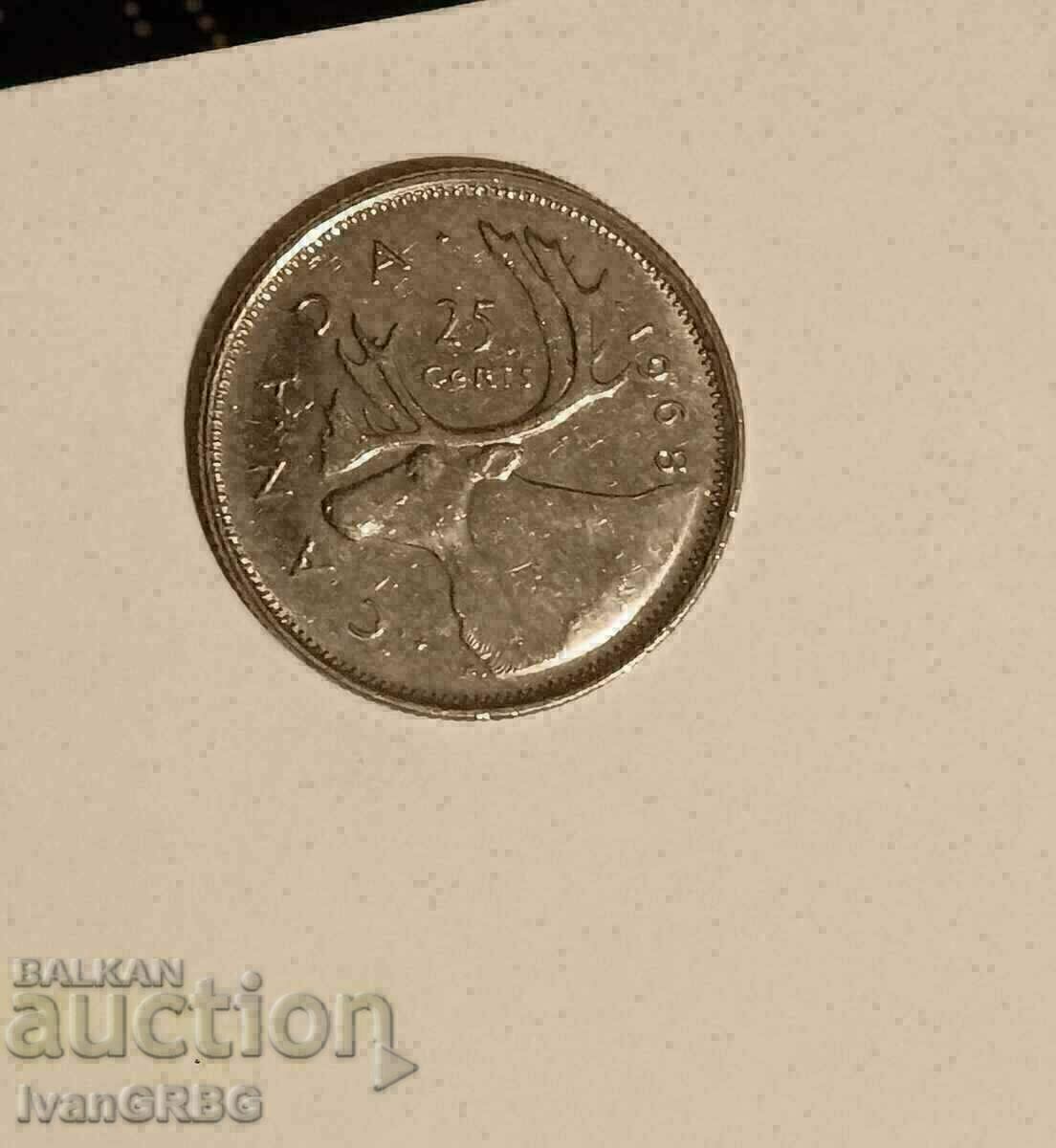 Auction 25 cents 1968 Canada Auction 25 cents 1968 Canada