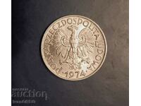 5 zlotys 1974 Poland PERFECT CONDITION