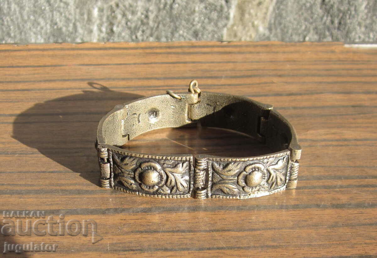 Auction old Bulgarian Renaissance folklore bronze bracelet jewelry Auction old Bulgarian Renaissance folklore bronze bracelet jewelry