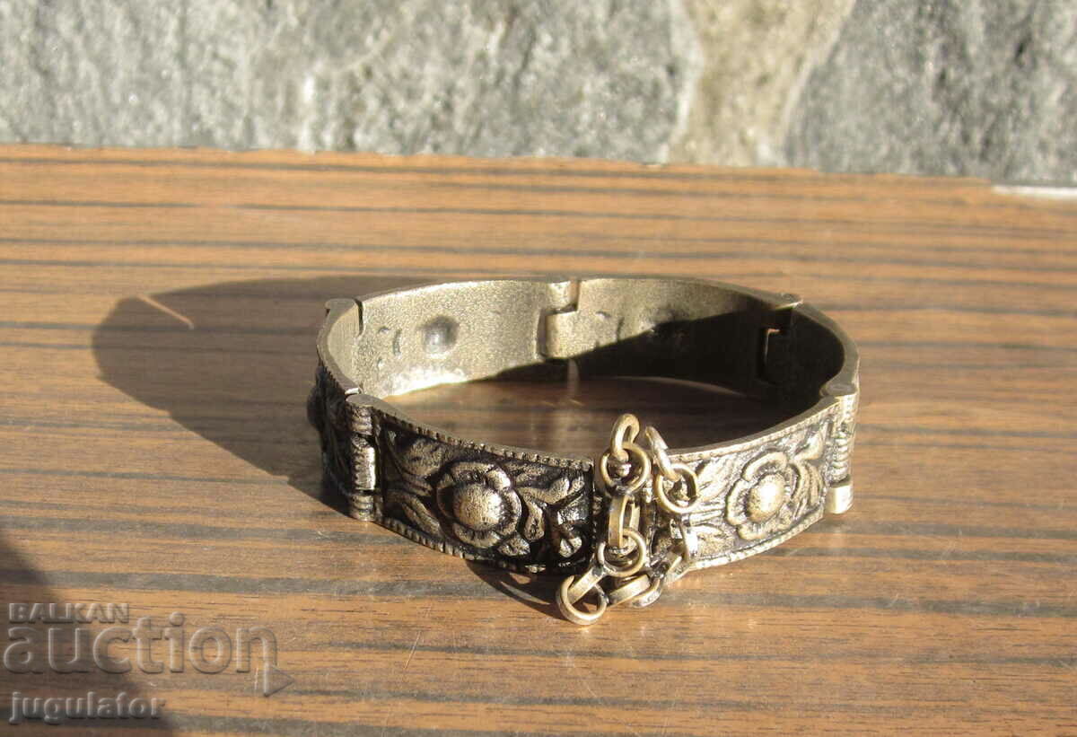 old Bulgarian Renaissance folklore bronze bracelet jewelry