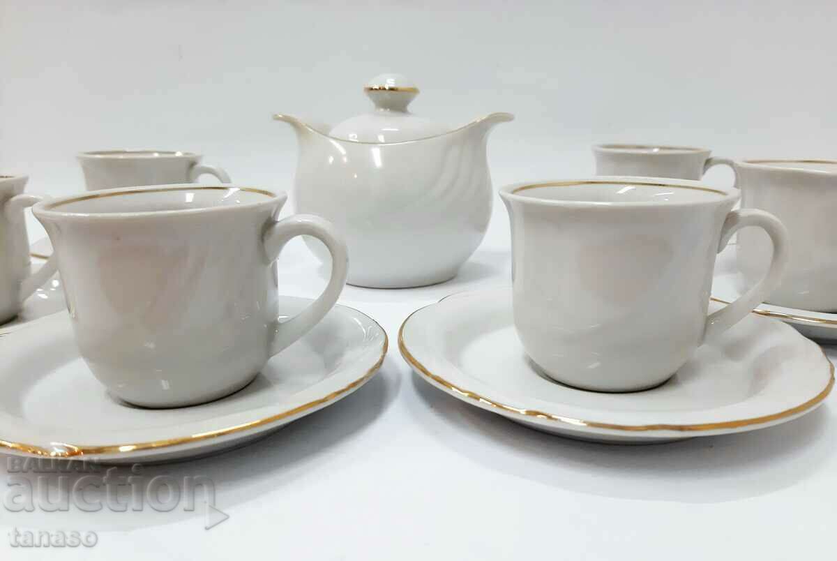 Auction 6 coffee cups with saucers + sugar bowl (12.2) Auction 6 coffee cups with saucers + sugar bowl (12.2)