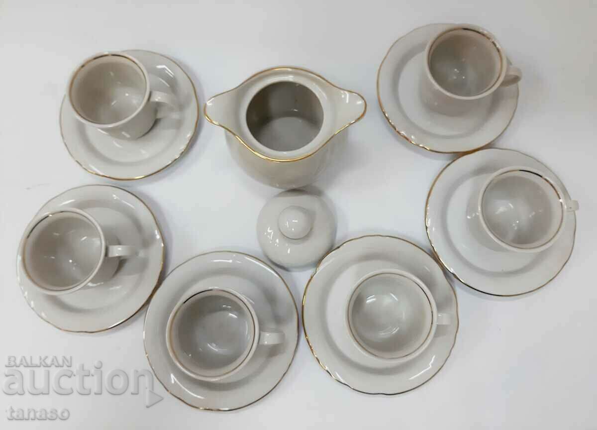 6 cesti de cafea cu farfurioare + vas de zahar (12.2) - 5