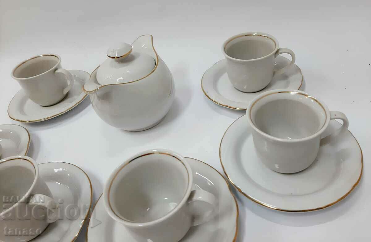 6 coffee cups with saucers + sugar bowl (12.2) - 6 6 coffee cups with saucers + sugar bowl (12.2) - 6