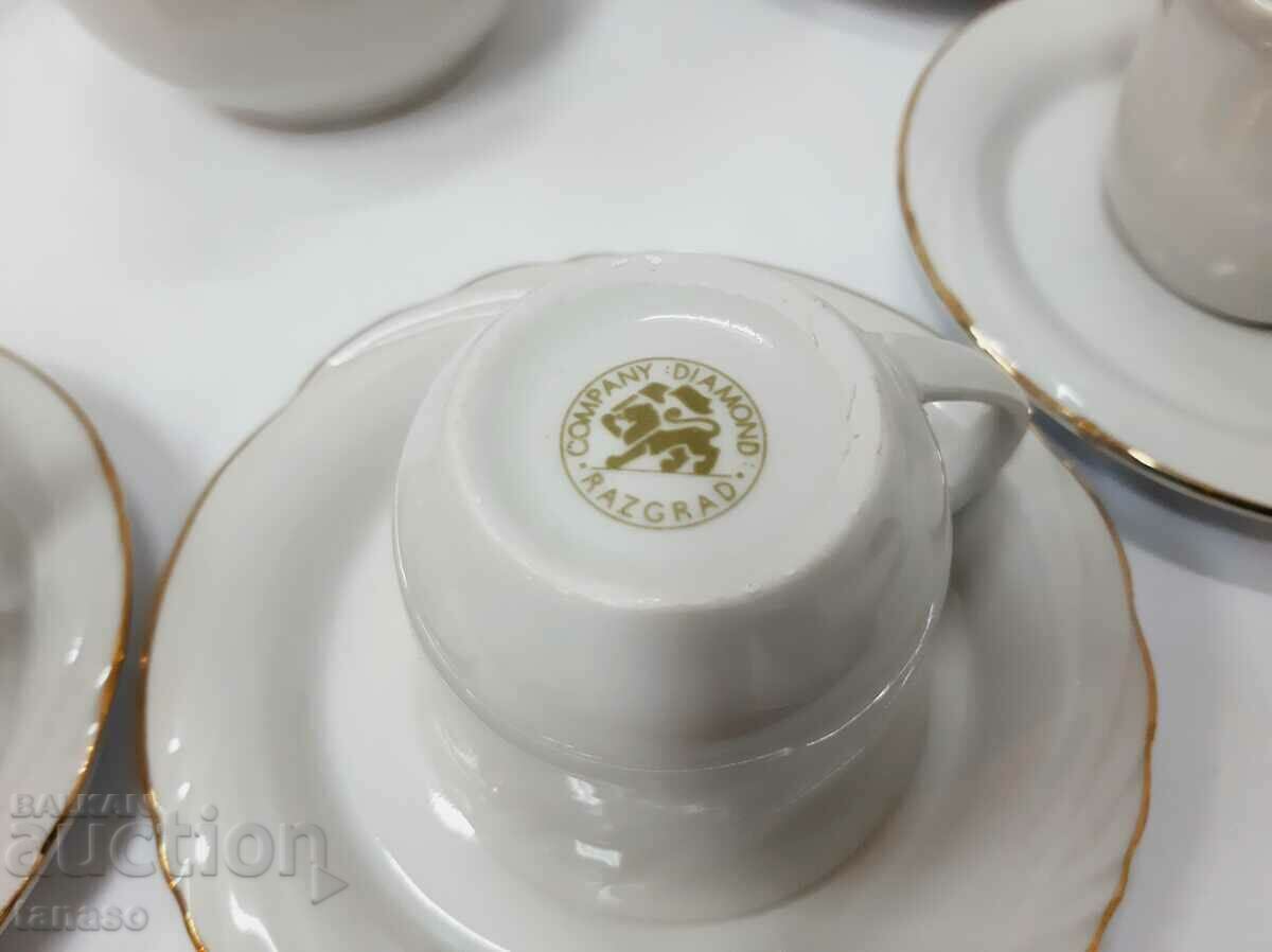 6 cesti de cafea cu farfurioare + vas de zahar (12.2) - 7