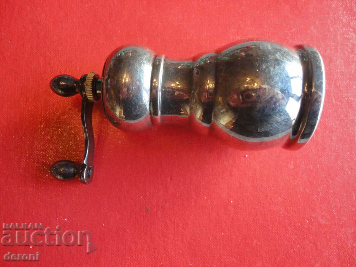 Посребрена мелничка мелница за чер пипер подправки - 7 Посребрена мелничка мелница за чер пипер подправки - 7